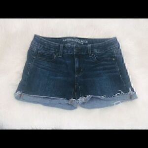 American Eagle 360 cut off midi booty shorts s4